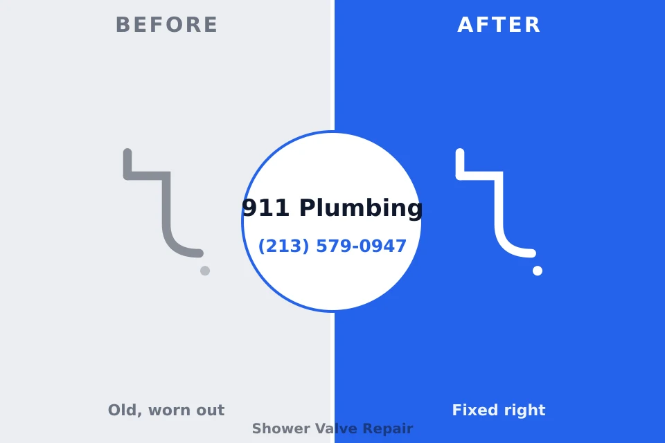 Before and after: plumbing repair Hebron, MD